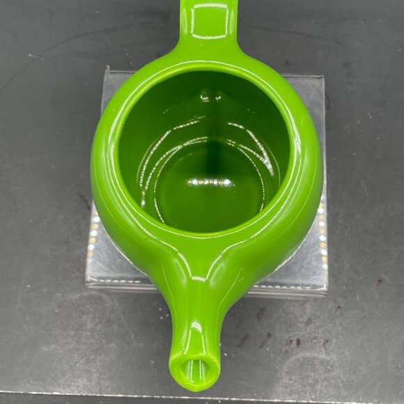 Gail Craft Japan Lime Green Apple Green Small Ceramic Tea Pot with Disc Lid - Picture 9 of 12